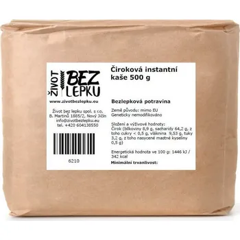 Život bez lepku Čiroková instantní kaše 500 g