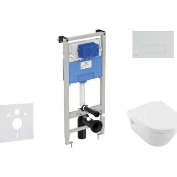 WC sada Ideal Standard ProSys - Set předstěnové instalace, klozetu a sedátka Architectura, tlačítka Oleas M2, DirectFlush, SoftClose, CeramicPlus, chrom mat ProSys120M SP44