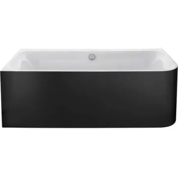 Vana Duravit Happy D.2 Plus - Vana 180x80 cm, levá, s panelem, bílá/graphit super matt 700449800000000