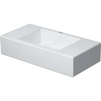 Umyvadlo Duravit Vero Air - Umývátko 50x25 cm, bez přepadu, bez otvoru pro baterii, bílá 0724500000