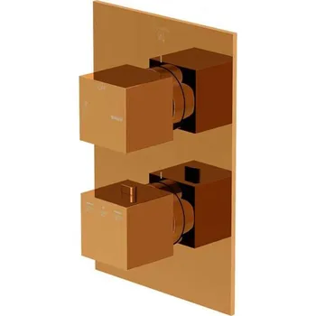 Vodovodní baterie Steinberg 160 - Termostatická baterie pod omítku pro 2 spotřebiče, růžové zlato 160 4133 3 RG