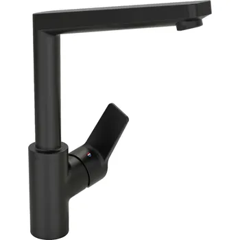 Vodovodní baterie Hansa Twist - Dřezová baterie, matná černá 0920220333