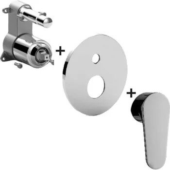 Vodovodní baterie Paffoni Green - Baterie pod omítku pro 2 spotřebiče, chrom GRBOX015CR