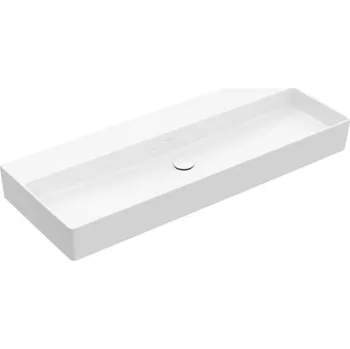 Umyvadlo Villeroy & Boch Memento 2.0 - Umyvadlo nábytkové 120x47 cm, bez přepadu, bez otvoru pro baterii, CeramicPlus, alpská bílá 4A22CFR1