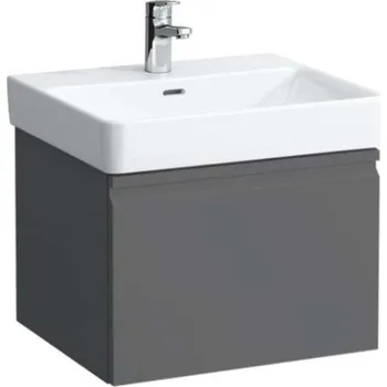 Nábytek Laufen Pro S - Umyvadlová skříňka, 55x37x39 cm, 1 zásuvka, grafit mat H4830320954801