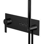 Steinberg 390 - Baterie pod omítku pro 3 spotřebiče, s tělesem, matná černá 390 2232 2 S