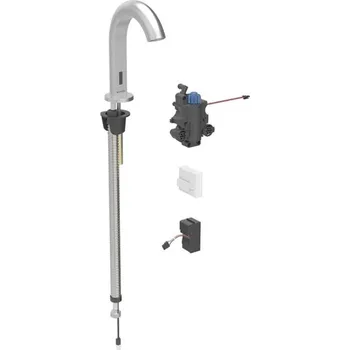 Vodovodní baterie Geberit Piave - Termostatická elektronická umyvadlová baterie, síťové napájení, easy to clean, kartáčovaná nerez 116.187.SN.1