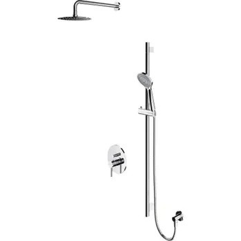 Sprchový set OMNIRES Y - Sprchový set s baterií pod omítku, s tělesem, průměr 20 cm, 5 proudů, chrom SYSY17CR