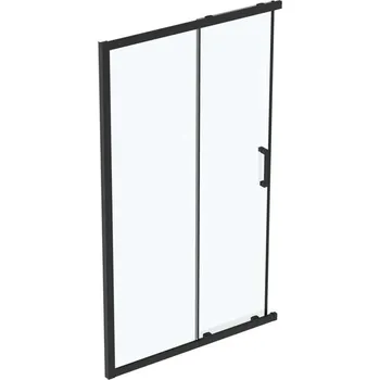 Sprchové dveře Ideal Standard Connect 2 - Sprchové dveře posuvné, dvoudílné, 120 cm, černá/čiré sklo K9264V3