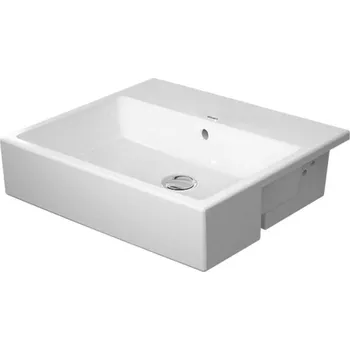 Duravit Vero Air - Umyvadlo polozápustné 55x47 cm, s přepadem, bez otvoru pro baterii, bílá 0382550060