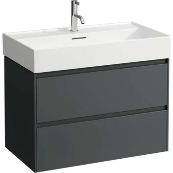 Nábytek Laufen Lani - Umyvadlová skříňka, 79x44x52 cm, 2 zásuvky, šedá H4035521122661