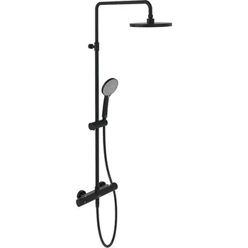 Sprchový set Villeroy & Boch Universal Showers - Sprchový set s termostatem, průměr 23 cm, 3 proudy, matná černá TVS109002UK0K5