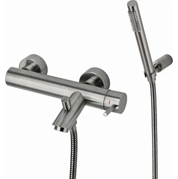 Vodovodní baterie Paffoni Light - Vanová baterie s příslušenstvím, nerez LIG023ST