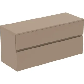 Nábytek Ideal Standard Finesse - Umyvadlová skříňka, 120x44x56 cm, 2 zásuvky, Matt Greige E3421UP