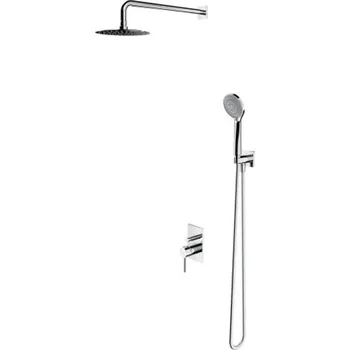 Vodovodní baterie OMNIRES Y - Sprchový set s baterií pod omítku, s tělesem, průměr 20 cm, 5 proudů, chrom SYSY23/KCR