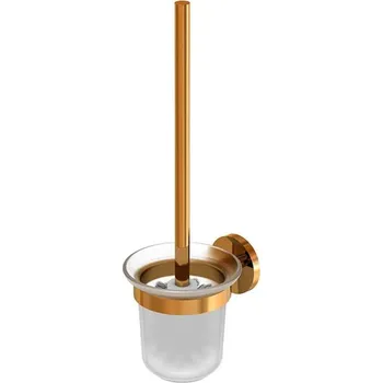WC štětka Steinberg 660 - WC štětka nástěnná s držákem, matné sklo/růžové zlato 660 2911 RG