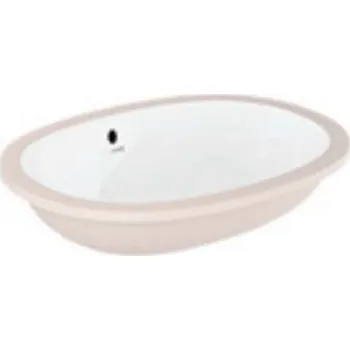 Umyvadlo Kludi Resa - Umyvadlo 57x43 cm, bez přepadu, bez otvoru pro baterii, lesklá bílá 59W0343