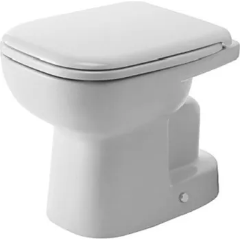 Klozet Duravit D-Code - Stojící WC, spodní odpad, s HygieneGlaze, alpská bílá 21100120002