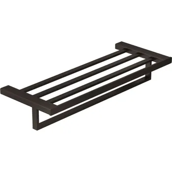 Kludi Vela C - Držák ručníku s poličkou, délka 60 cm, broušený Gunmetal 31989N2