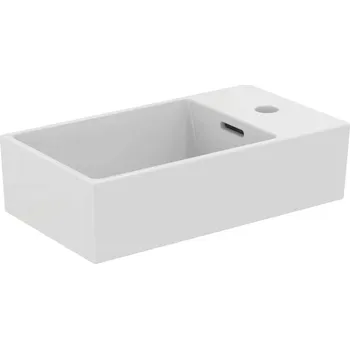 Ideal Standard Extra - Umývátko na desku 45x25 cm, s přepadem, otvor pro baterii vpravo, bílá T392301