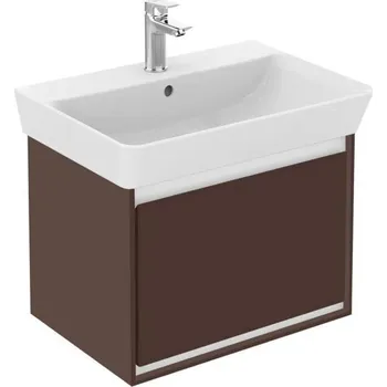 Nábytek Ideal Standard Connect Air - Skříňka pod umyvadlo Cube 50 cm, matná hnědá/matná světle hnědá E0842VY