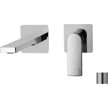 Vodovodní baterie Paffoni Tango - Umyvadlová baterie pod omítku s tělesem, 2-otvorová instalace, nerez TA105ST70