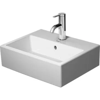 Umyvadlo Duravit Vero Air - Umývátko nábytkové 45x35 cm, s přepadem, otvor pro baterii, bílá 0724450027