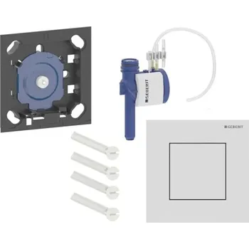 Splachovací tlačítko Geberit - Pneumatické ovládání splachování pisoáru typu 40, easy to clean, matná bílá 116.217.JT.1