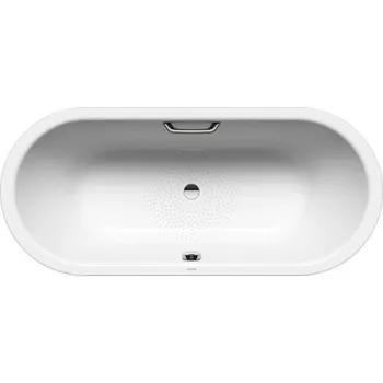 Vana Kaldewei Ambiente - Oválná vana Classic Duo 111, 180x80 cm, s otvory pro madlo, antislip, bílá 291210220001