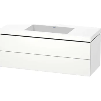Koupelnový nábytek Duravit L-Cube - Skříňka s umyvadlem 50x120x48 cm, 2 zásuvky, bílá mat LC6929N1818