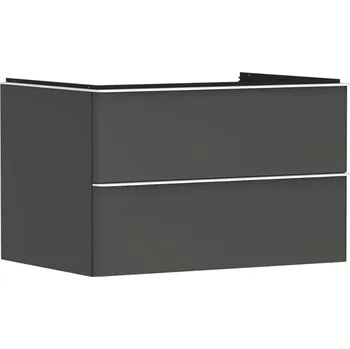 Koupelnový nábytek Hansgrohe Xelu Q - Umyvadlová skříňka, 50x78x55 cm, 2 zásuvky, matná šedá/matná bílá 54075700