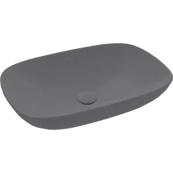 Umyvadlo Villeroy & Boch Loop&Friends - Umyvadlo na desku, 56x38 cm, bez přepadu, CeramicPlus, Graphite 4A4901i4