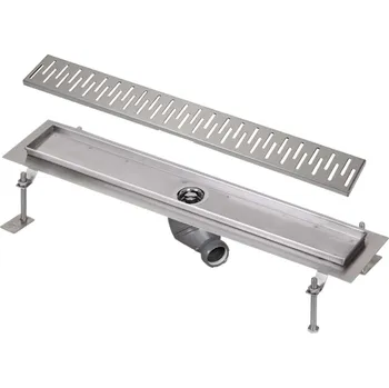 Odvodňovací žlab Sanela Nerezové žlaby - Sprchový žlab do prostoru, délka 75 cm, matná nerez SLKN 03CX