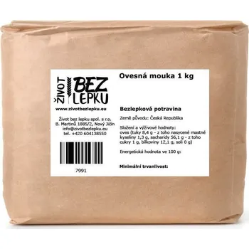 Mouka Život bez lepku Ovesná mouka polohrubá 1 kg