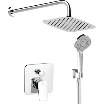 Sprchový set Ideal Standard CeraPlan New - Sprchový set s baterií pod omítku, s tělesem, 3 proudy, 30x20 cm, chrom BD194AA