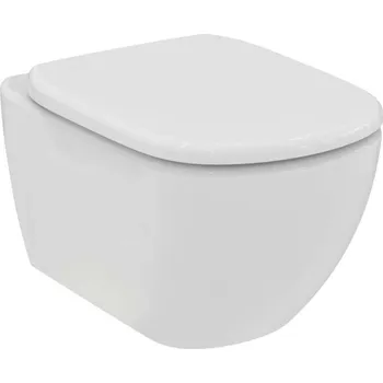 Klozet Ideal Standard Tesi - Závěsné WC se sedátkem SoftClose, RimLS+, bílá T536101