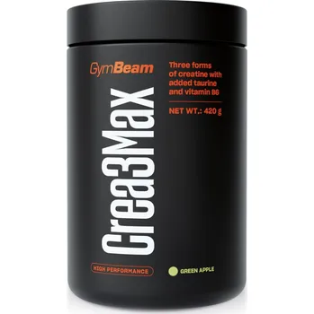 Anabolizér GymBeam Crea3Max 420 g zelené jablko