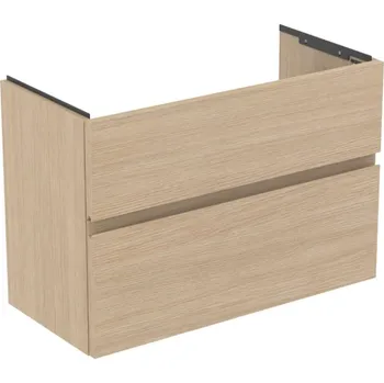 Nábytek Ideal Standard Finesse - Umyvadlová skříňka, 80x38x55 cm, 2 zásuvky, bílý dub E3380US