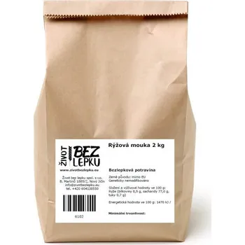 Přisada na vaření a pečení Život bez lepku Rýžová mouka polohrubá 2 kg