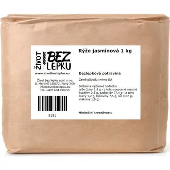 Rýže Život bez lepku Rýže jasmínová 1 kg