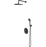 OMNIRES Y - Sprchový set s termostatem pod omítku, s tělesem, průměr 25 cm, 5 proudů, kartáčovaný grafit SYSYT05GR
