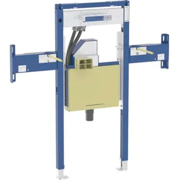 Geberit Duofix - Předstěnová instalace pro umyvadlo Geberit ONE 105 cm, pro nástěnnou armaturu ONE, podomítkový sifon a prvek Clou, částečně vysoká 111.093.00.2