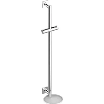 Tyč na sprchový závěs Keuco IXMO - Sprchová tyč 86 cm, s poličkou, chrom/bílá 59585010922