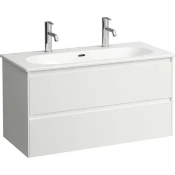 Koupelnový nábytek Laufen Lua - Skříňka s umyvadlem, 51x97x44 cm, 2 zásuvky, matná bílá H8600882601071
