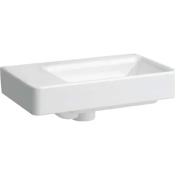 Umyvadlo Laufen Pro S - Umývátko, 48x28 cm, bez otvoru pro baterii, s LCC, bílá H8159554001091