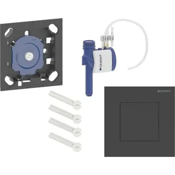 Splachovací tlačítko Geberit - Pneumatické ovládání splachování pisoáru typu 40, easy to clean, matná černá 116.217.14.1