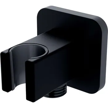 Sprchový držák OMNIRES - Nástěnné kolínko s držákem, matná černá 8815BL