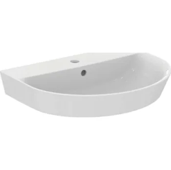 Ideal Standard Connect Air - Umyvadlo 60x46 cm, s přepadem, otvor pro baterii, s Ideal Plus, bílá E0694MA