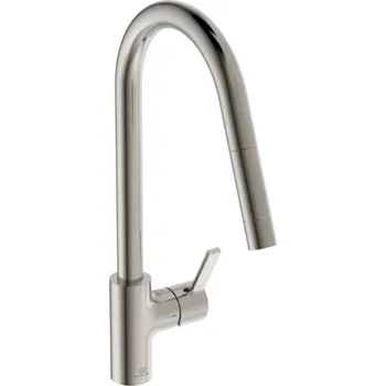 Vodovodní baterie Ideal Standard Gusto - Dřezová baterie s výsuvnou koncovkou, ocel BD414GN