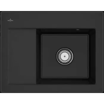 Villeroy & Boch Subway 45 - Keramický dřez 65x51 cm, CeramicPlus, chromit 331301J0